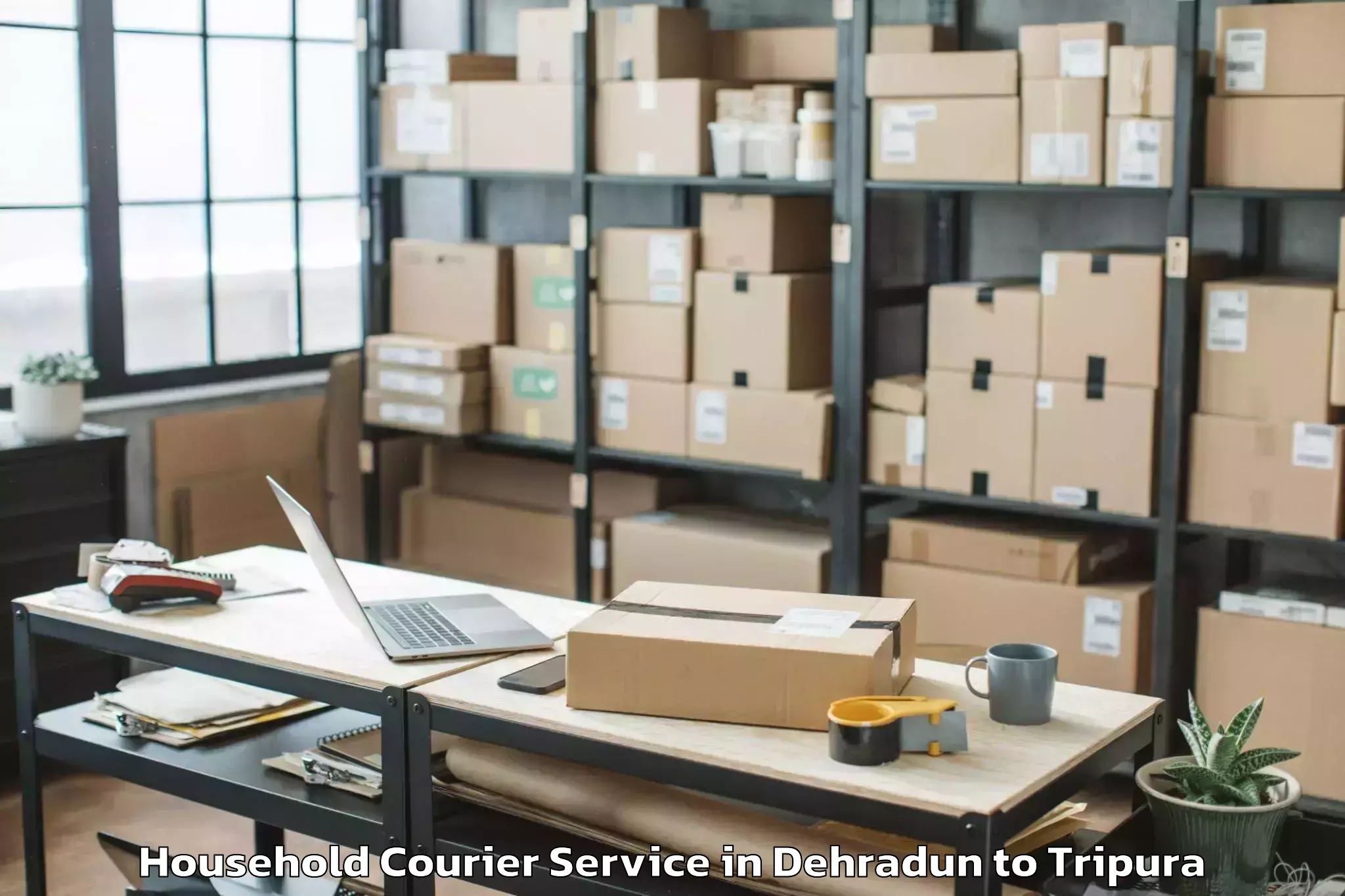 Top Dehradun to Barjala Household Courier Available